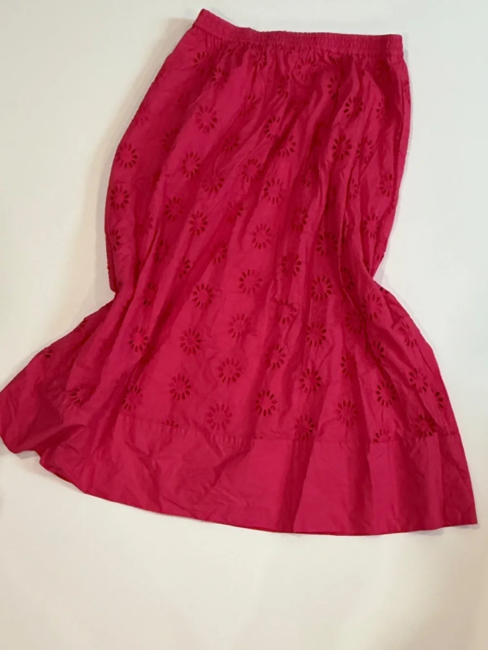 J Crew Fuchsia Pink Midi Skirt M